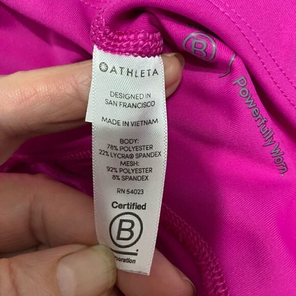 Athleta Pink Crops Leggings Women Size S - Picture 10 of 10